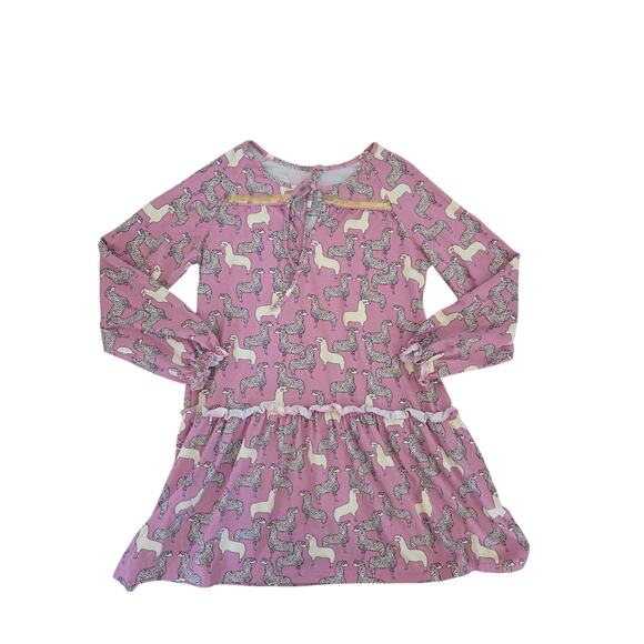 Egg New York By Susan Lazar Lavender Llama Dress - Picture 1 of 7
